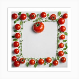 Frame Of Tomatoes 8 Art Print