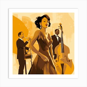 Jazz And Blues 1 Art Print