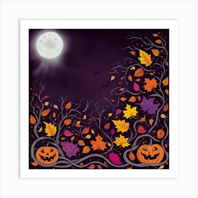 Halloween Background 1 Art Print