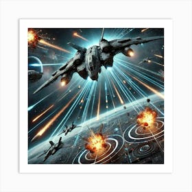 Nebula Weaver Anti Missile Defense Converted Art Print