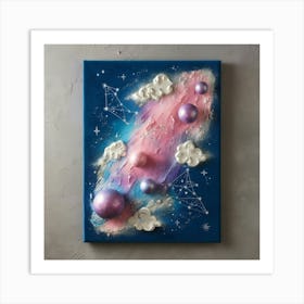 Galaxy Painting Art Print