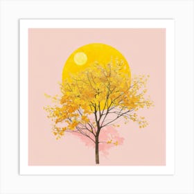 Yellow Tree Art Print