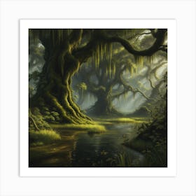 Mossy Forest Art Print