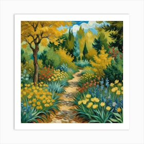 In The Garden van Gogh wall art Art Print 3 Art Print