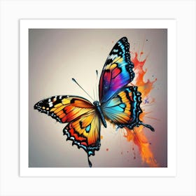 Colorful Butterfly 66 Art Print