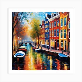 Amsterdam Canal 17 Art Print