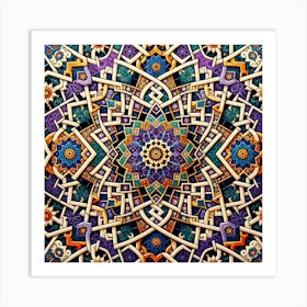 Islamic tile pattern 1 Art Print