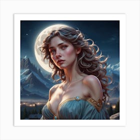 Full Moon Art Print