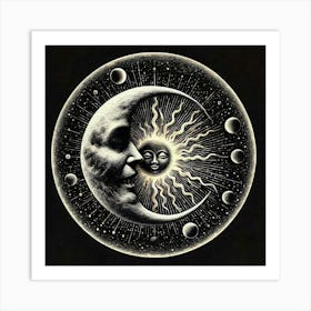 Sun And Moon 5 Art Print