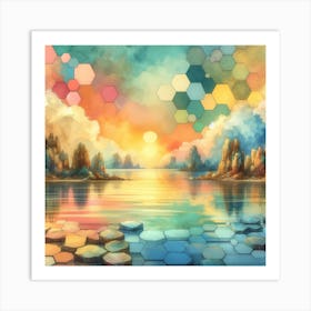 Abstract Watercolor Painting Art Print