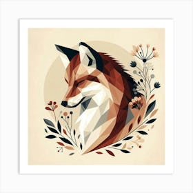 A peaceful fox 1 Art Print