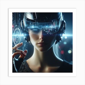 Futuristic Woman 8 Art Print