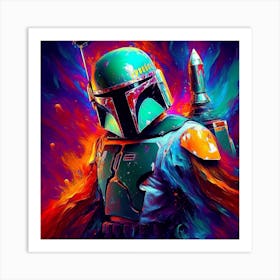 Boba Fett Ethereal Abstract Star Wars Art Print Art Print