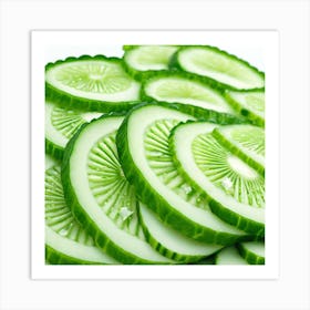 Cucumber As A Logo Miki Asai Macro Photography Close Up Hyper Detailed Trending On Artstation S (2) Art Print