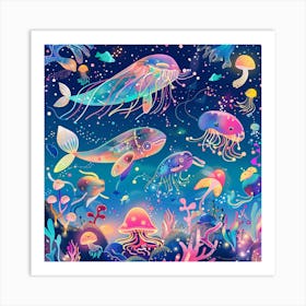 Under The Sea 4 Art Print