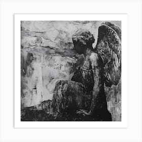 Dark Etching Angel Art Print