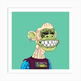 Monkey With Teeth Art Print