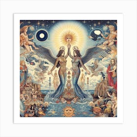 Angels And Demons Art Print