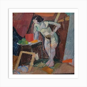 Woman In A Room 2 Art Print