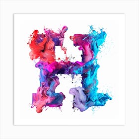 Letter H 6 Art Print