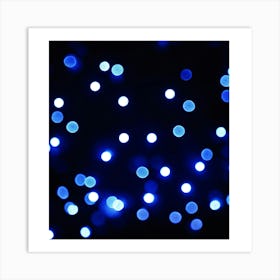 Blue Lights Art Print