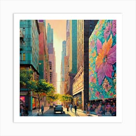 Big Mural Summer time Art Print