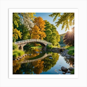 Bridge Over The River 3 Art Print