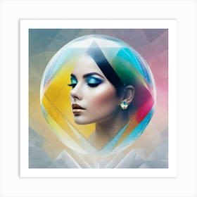 Beauty in bubble Art Print