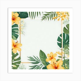 Tropical Frame 8 Art Print