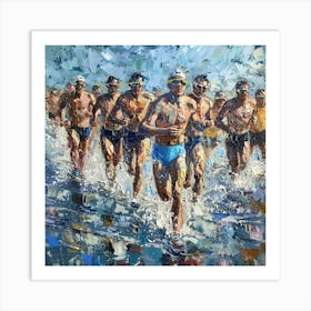 Marathon Runners 13 Art Print