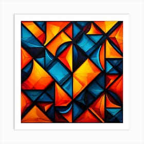 Geometric Patterns, Bold Colors Art Print