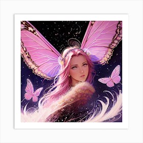 Pink Fairy Art Print