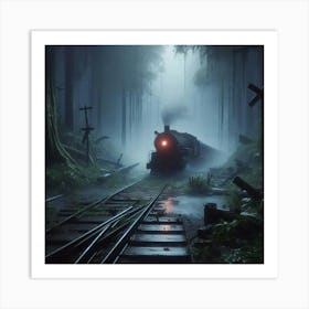 Train In The Forest 2 Art Print