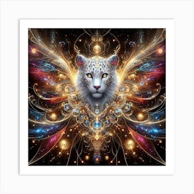 Ethereal Cat Art Print