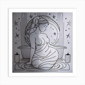 Venus In The Bath Art Print
