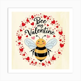 Leonardo Phoenix 09 A Whimsical Illustration Of A Smiling Bee 0 Art Print