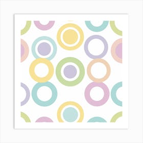 Pastel Circles Art Print