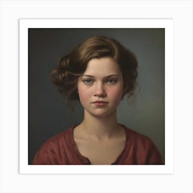 Portrait Of A Girl Art Print