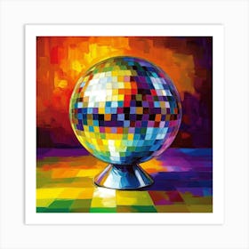 Disco Ball Art 5 Art Print