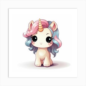 Cute Unicorn 755 Art Print