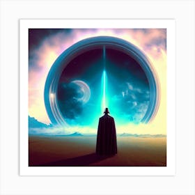 Darth Vader Seeing A Portal Art Print