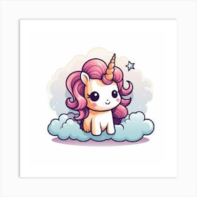 Cute Unicorn 194 Art Print