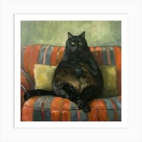 The Fat Cat Art Print