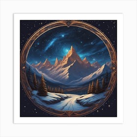 Night In The Mountains 11 Art Print