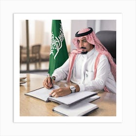 Saudi King Art Print