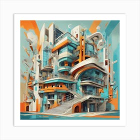 Futuristic City Art Print