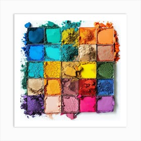 Colorful Eyeshadow Palette Art Print