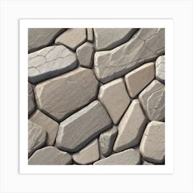 Stone Wall Texture 2 Art Print