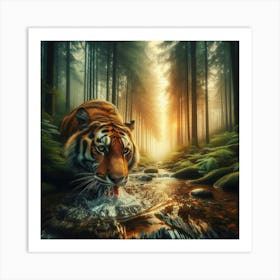 Tiger In The Forest 1 Art Print