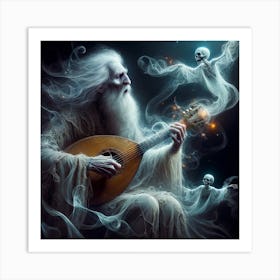 Ghostly Bard Art Print